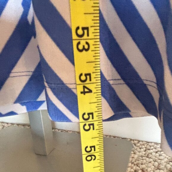 Chicos Size 0 Travelers Maxi Dress Blue White Striped Sleeveless Womens 4 Small - Picture 8 of 12